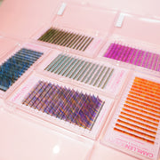 Mixed color Collection lashes 0.07mm. Mixed Trays